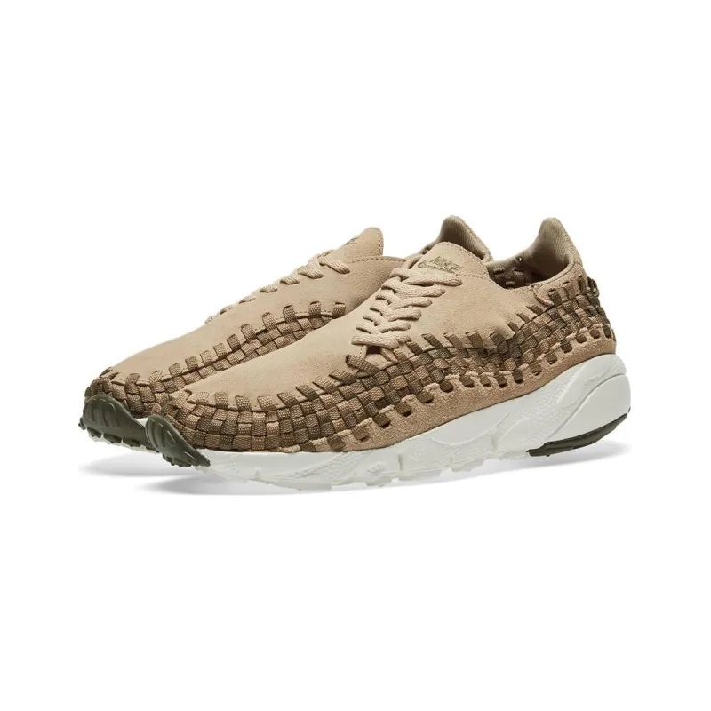 Nike Air Footscape Woven NM Cushioning Anti Slip And Wear Resistant Low Top Sports Casual Shoes Brown-1