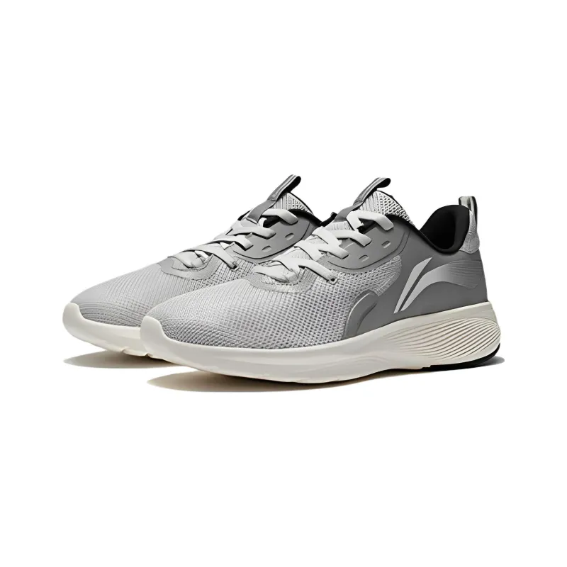 LiNing Low Top Running Shoes Men's Gray-2