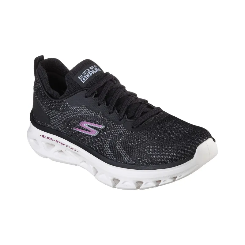 Skechers Go Run Glide Step Cushioning Abrasion Resistant Breathable Low Top Casual Shoes Women's Black-2