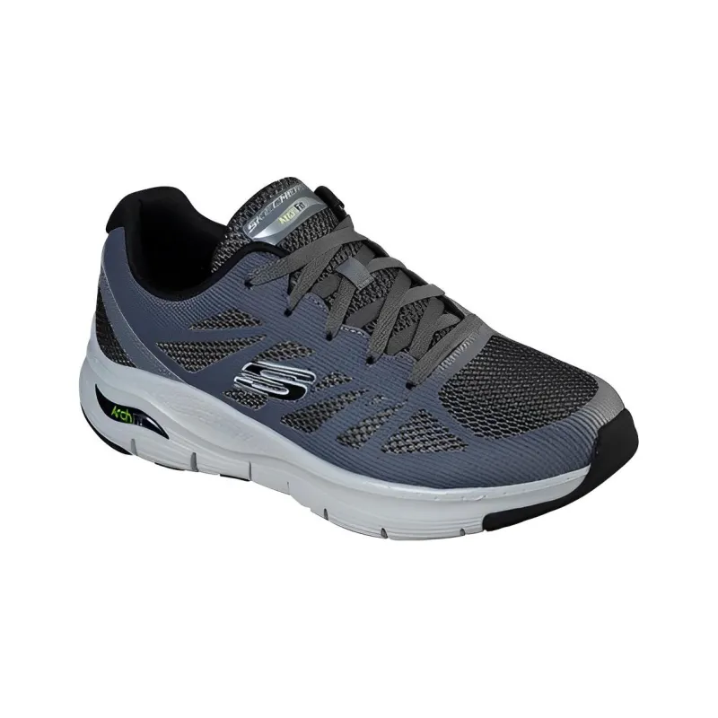 Skechers Arch Fit Series Running Shoes Men Low-Top Gray-2