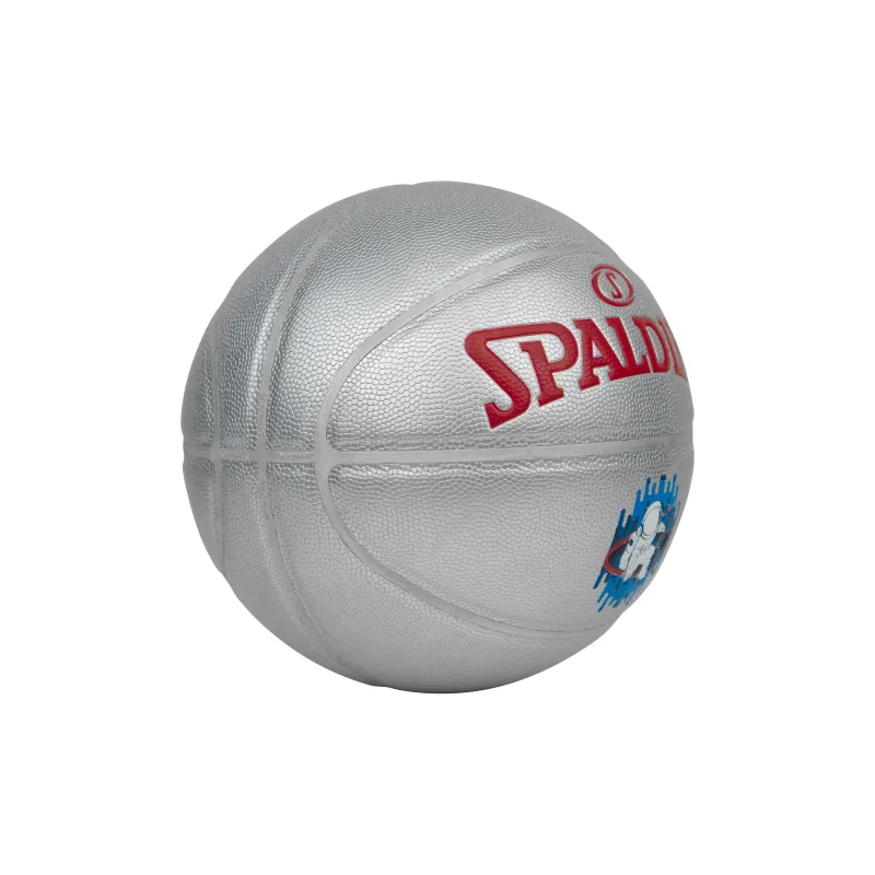 SPALDING PU Basketball Silver Size 7 Training Unisex-3