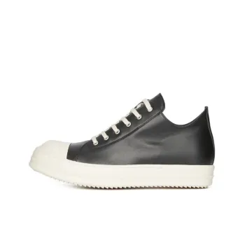 RICK OWENS Rubber toecap Leather Sneakers
