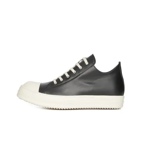 RICK OWENS Rubber-toecap Leather Sneakers