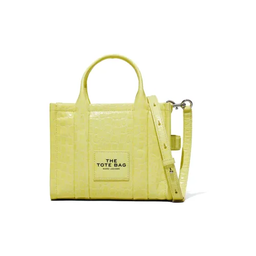 MARC leatherS Crocodile Embossed Leather Shoulder day Bag Crossbody day Bag Handbag Mini Women's Yellow Cream