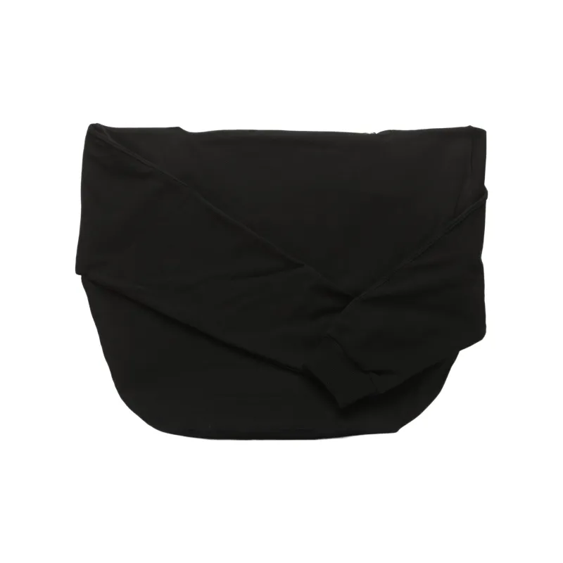 CELINE Cotton Handbag Shoulder Bag Women's Black-2