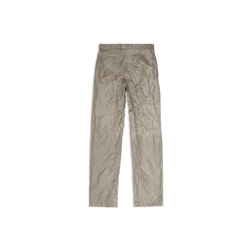 Balenciaga Crinkle Effect Straight Leg Trousers-1