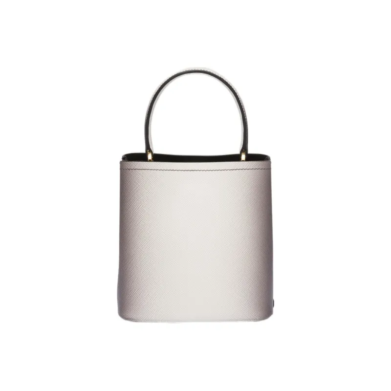 PRADA Panier Leather Shoulder Bag Crossbody Bag Handbag Small Size Women's Gradient White-1