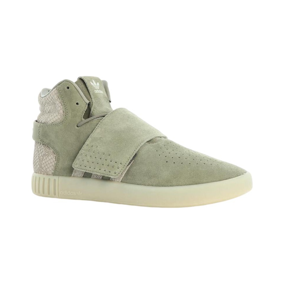 Adidas Originals Tubular Invader Strap Dark Green POIZON