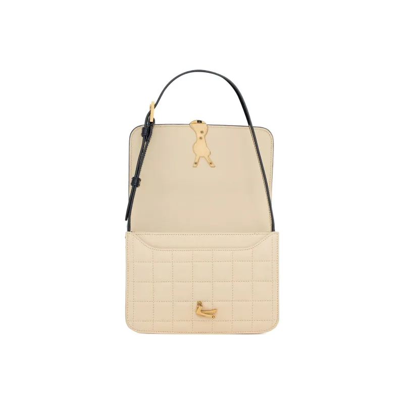SAINT LAURENT SOLFERINO Suede With Calfskin Tofu Bag, Crossbody Bag, Shoulder Bag Women's-6
