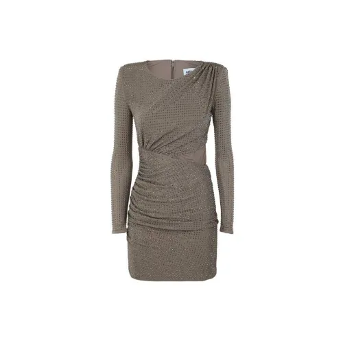 Self-portrait Long-Sleeved Dresses Women's Gray