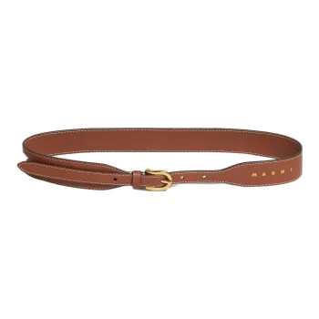 MARNI Buckled Leather Belt
