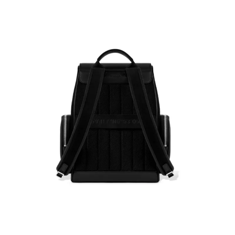 RIMOWA Never Still Canvas With Full Grain Leather Backpack Small Size Men's Black-2