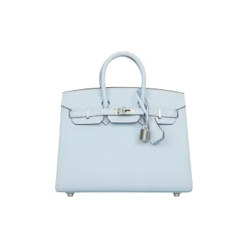 HERMES Birkin Epsom Leather Birkin Bag Handbags Regular Women's T0 Bleu Brume Haze Blue