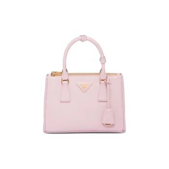 PRADA Galleria Killer Bag Calfskin Shoulder Bag Crossbody Bag Handbag Small Size Women's Snow Pink