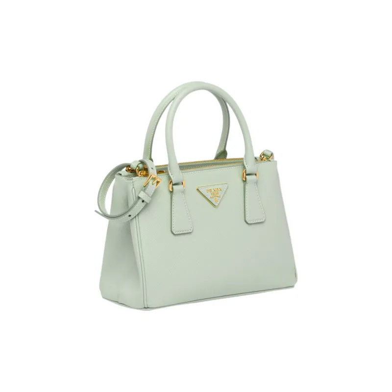 PRADA Galleria Killer Bag Leather Shoulder Bag Crossbody Bag Handbag Small Size Women's Army Green-1