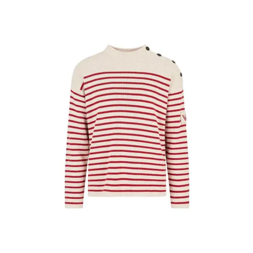 EMPORIO ARMANI Sustainable Collection Cashmere Sweaters Men White/Red