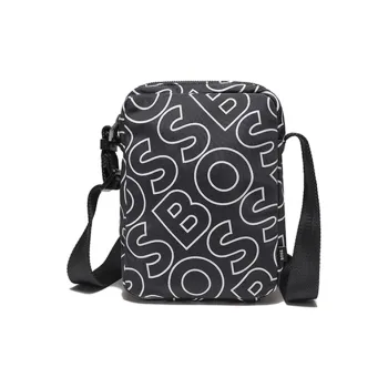 HUGO BOSS Polyester Messenger Bag Reporter Bag Crossbody Bag Shoulder Bag Men's Dark Blue