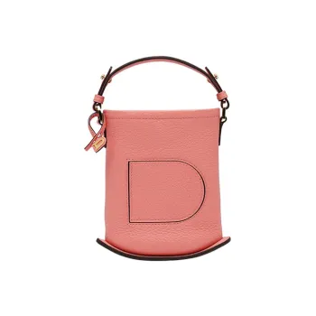 Delvau Pin Soft Calfskin Shoulder Bag Crossbody Bag Handbag Women's Pink