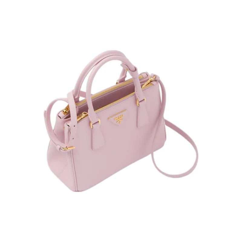 PRADA Galleria Killer Bag Calfskin Shoulder Bag Crossbody Bag Handbag Small Size Women's Snow Pink-2