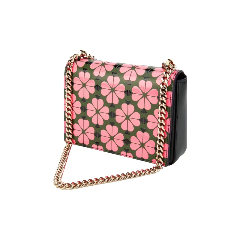 Kate Spade Amelia Patent Leather Crossbody Bag Shoulder Bag Women's Bright Pink & Jasper-1