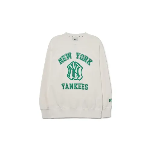 MLB New York Yankees Sweatshirts Unisex Cream