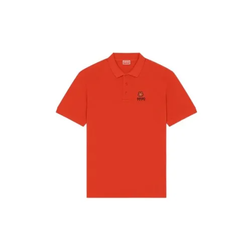 KENZO Boke Flower Series Polo Shirts Men Red