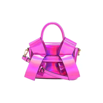 PINKO AIKA Leather Handbag, Crossbody Bag Mini Women's Candy Neon Pink