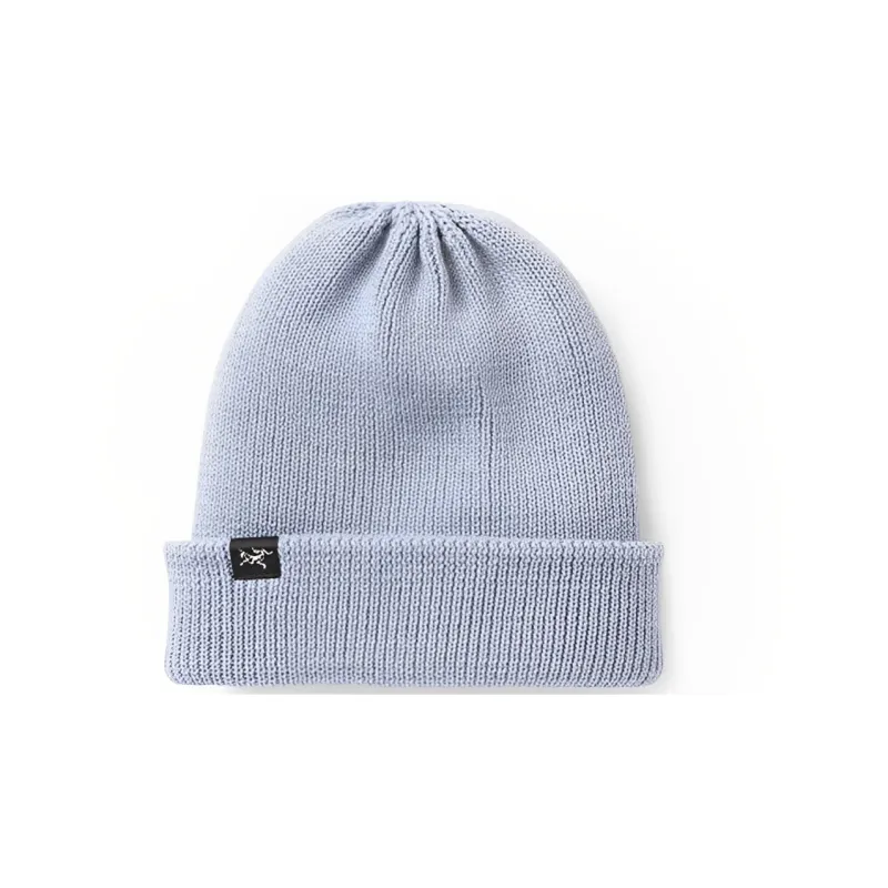 Arcteryx Polyester Wool Beanies Unisex Transparent Bright Blue-0