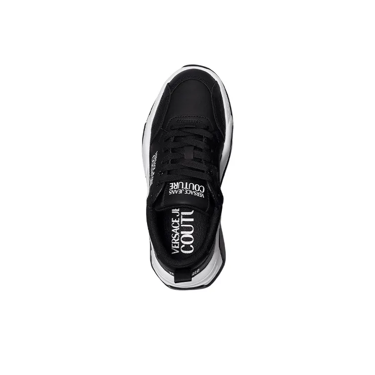 VERSACE JEANS Stargaze Cushioning Low Top Casual Shoes Women's Black White-4