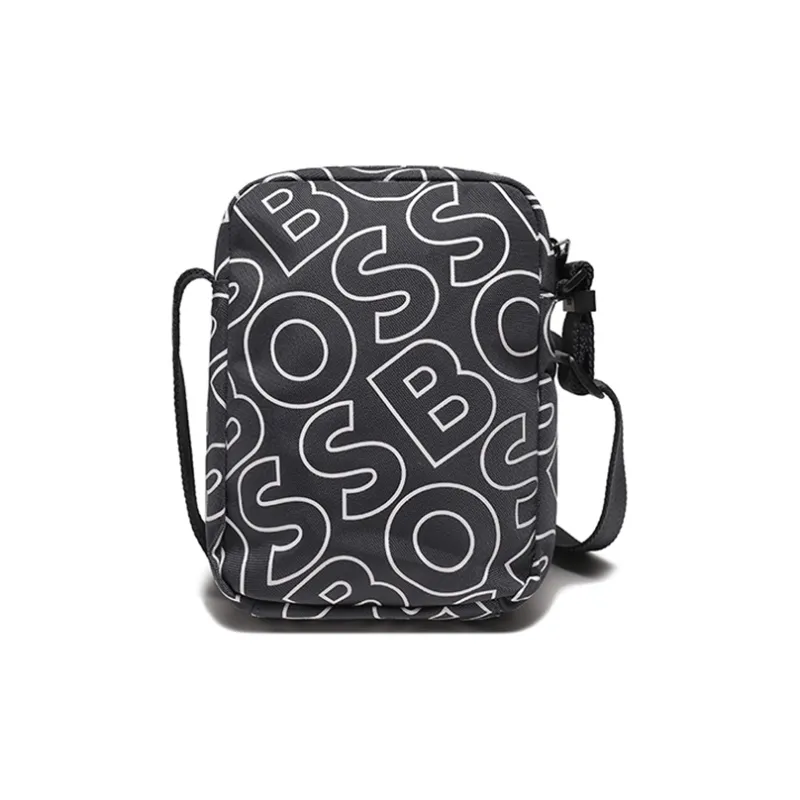 HUGO BOSS Polyester Messenger Bag Reporter Bag Crossbody Bag Shoulder Bag Men's Dark Blue-3