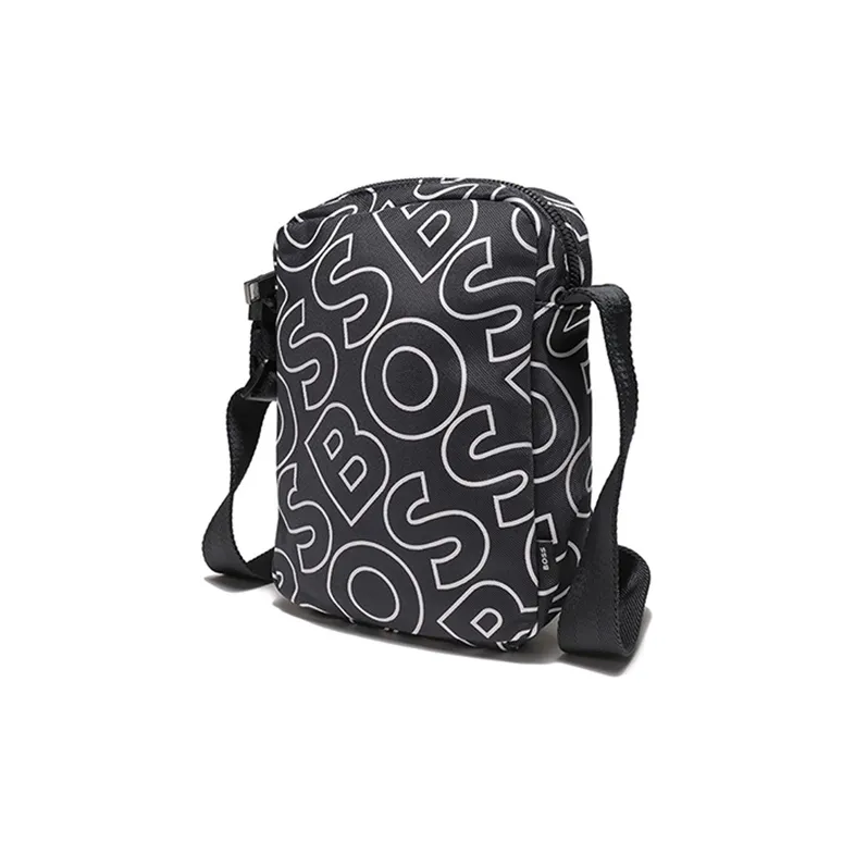HUGO BOSS Polyester Messenger Bag Reporter Bag Crossbody Bag Shoulder Bag Men's Dark Blue-1