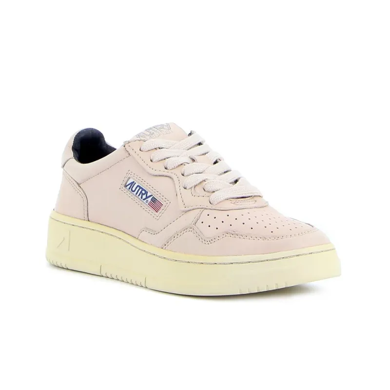 AUTRY Medalist Low Goatskin Sneakers 'Ivory' Women's-1