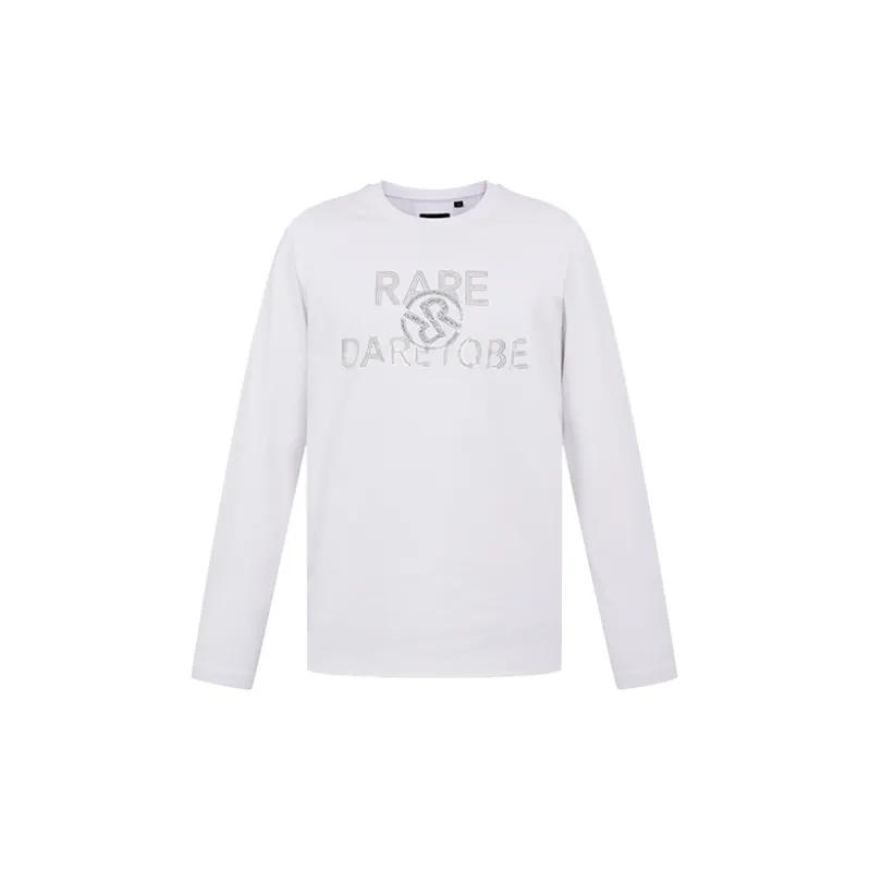 RARE Long Sleeved T Shirt Men's White-0