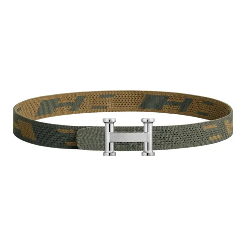 HERMES Belts Men Brown/Green