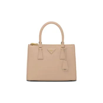 PRADA Galleria Killer Bag Leather Shoulder Bag Crossbody Bag Handbag Medium Size Women's Sand Yellow