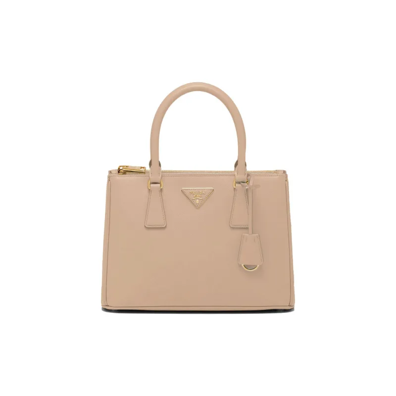 PRADA Galleria Killer Bag Leather Shoulder Bag Crossbody Bag Handbag Medium Size Women's Sand Yellow-0
