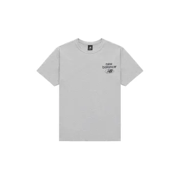 New Balance T Shirts Unisex Light Gray