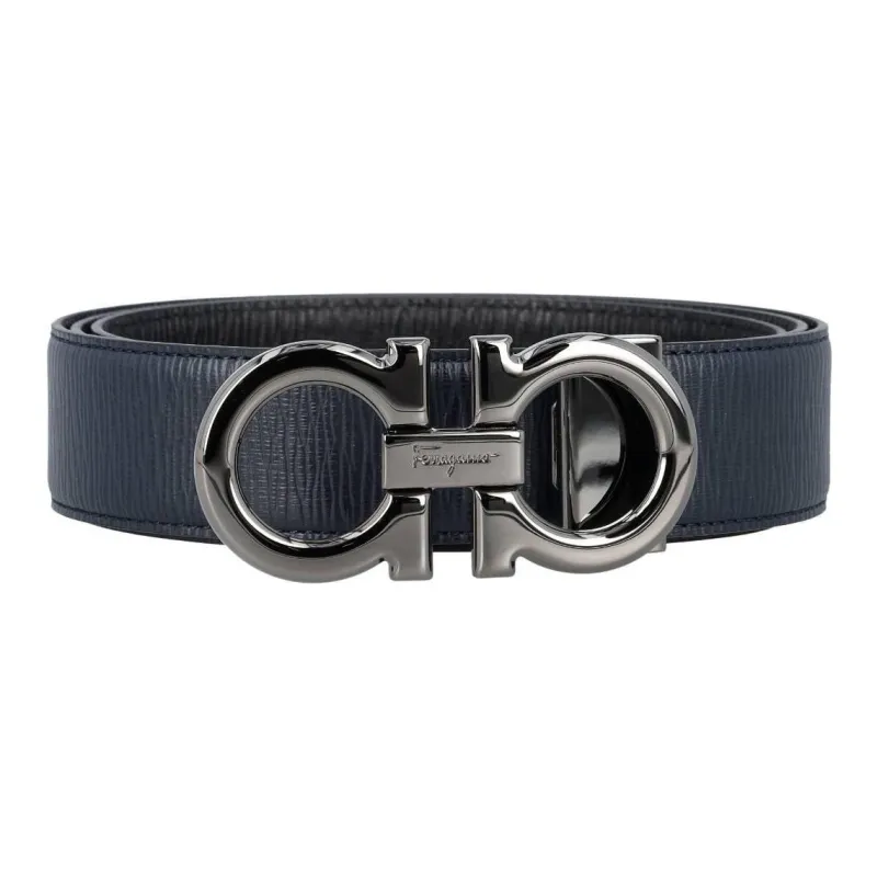 Ferragamo Gancini buckle Leather Belt-1