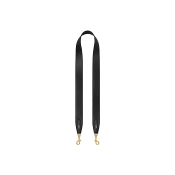 CELINE Smooth Cow Leather Long Shoulder Strap Bag Straps Unisex Black