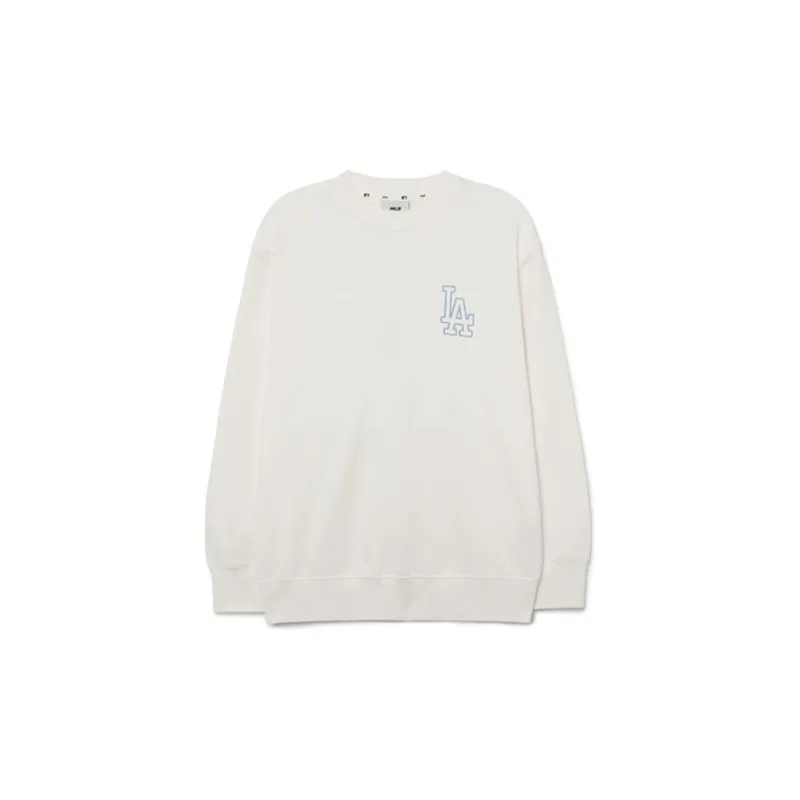 MLB Los Angeles Dodgers Sweatshirts Unisex Ivory White-1