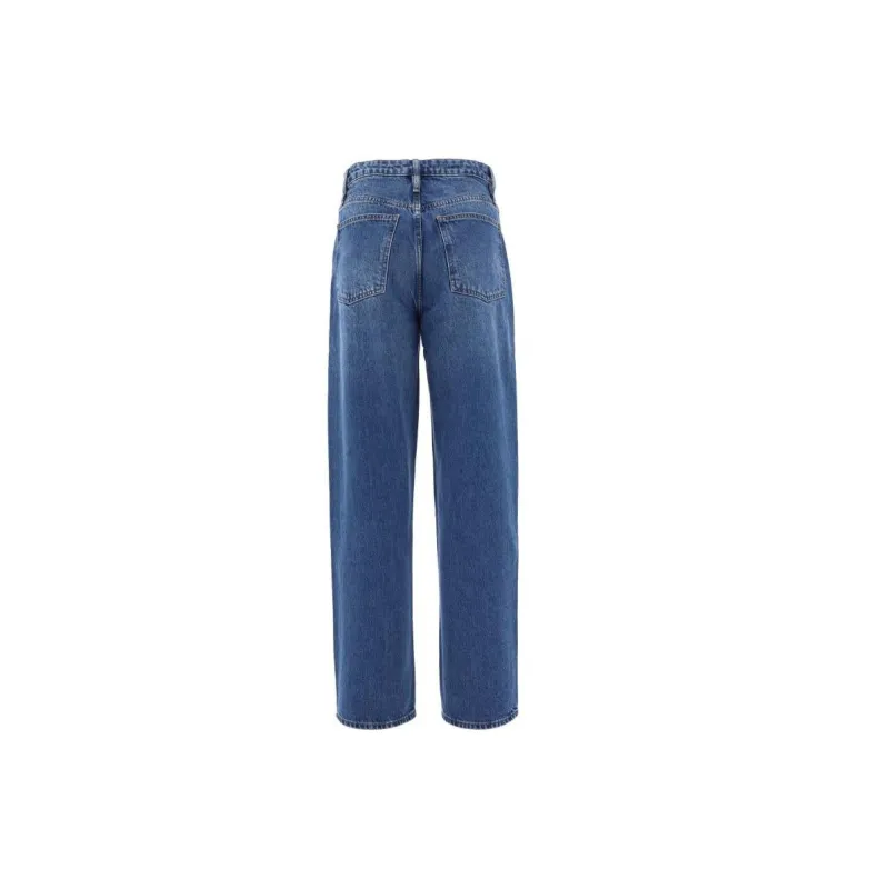 FRAME Barrel-Leg High-Waist Slim Jeans-1