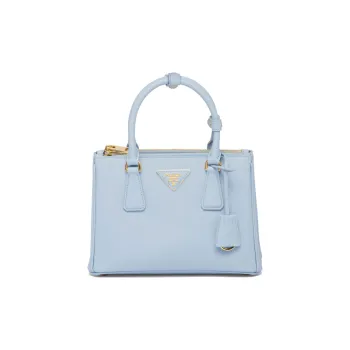 PRADA Galleria Killer Bag Leather Shoulder Bag Crossbody Bag Handbag Small Size Women's Light Blue