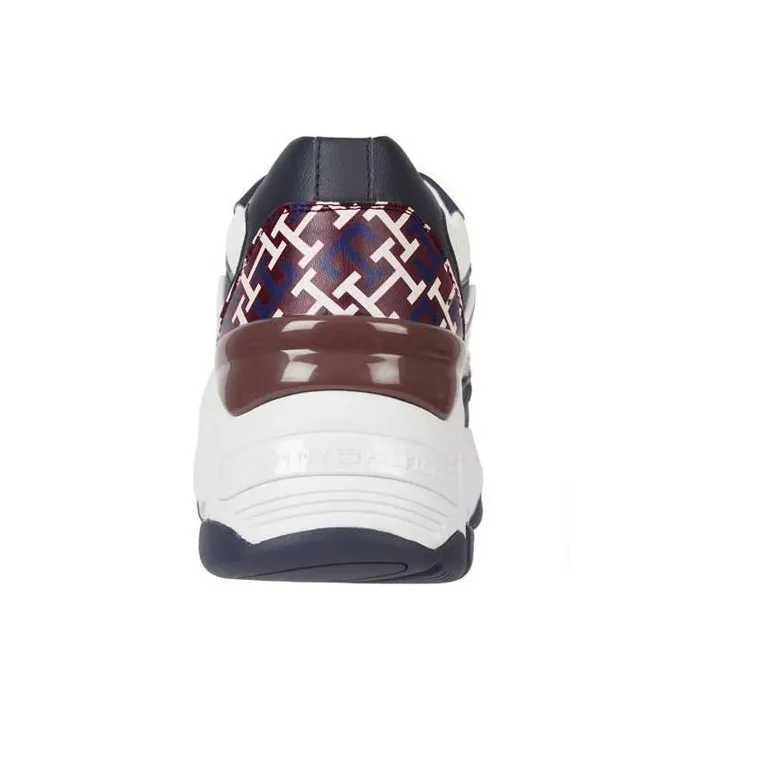 Tommy Hilfiger Slip-Resistant Low-Top Sports Casual Shoes Women's White Black Red-3