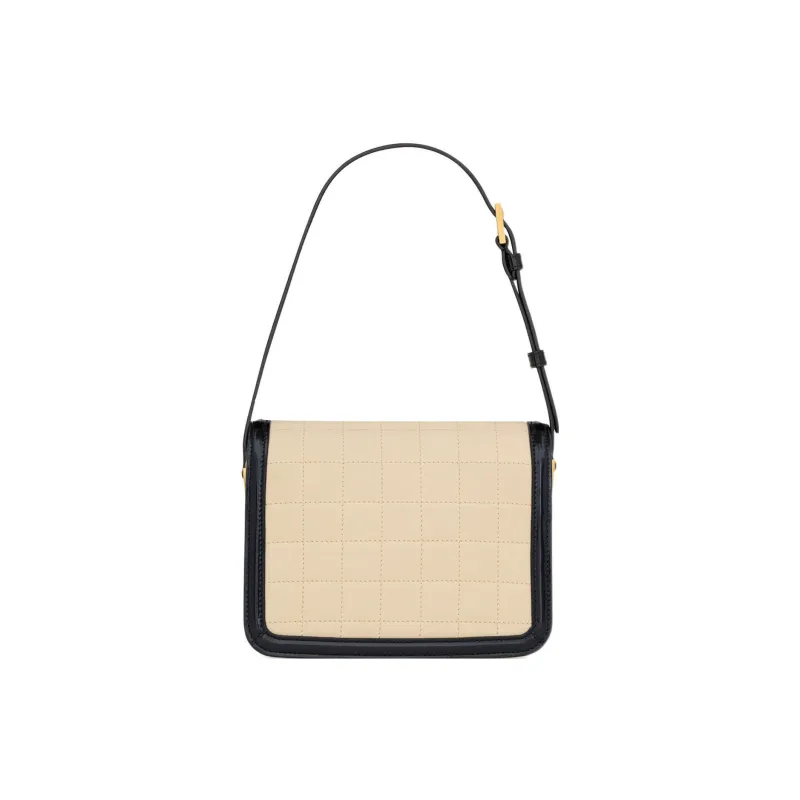 SAINT LAURENT SOLFERINO Suede With Calfskin Tofu Bag, Crossbody Bag, Shoulder Bag Women's-8