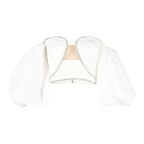 Self-portrait Off-shoulder Puff-sleeve Top