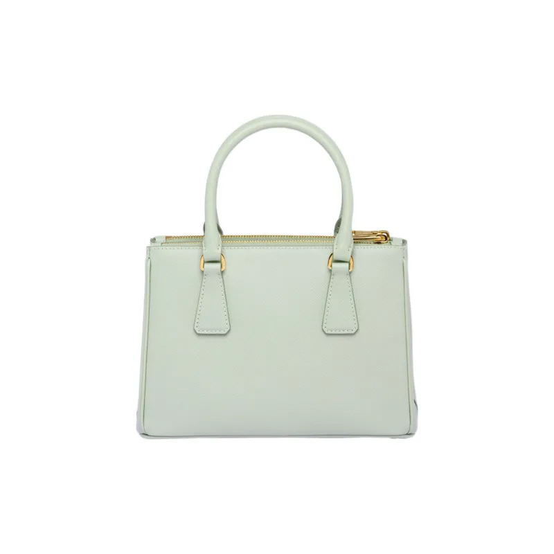 PRADA Galleria Killer Bag Leather Shoulder Bag Crossbody Bag Handbag Small Size Women's Army Green-2