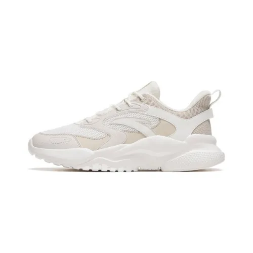 Anta Chao Bai TD Cushioning Anti Slip And Wear Resistant Low Top Sports Casual Shoes White Gray