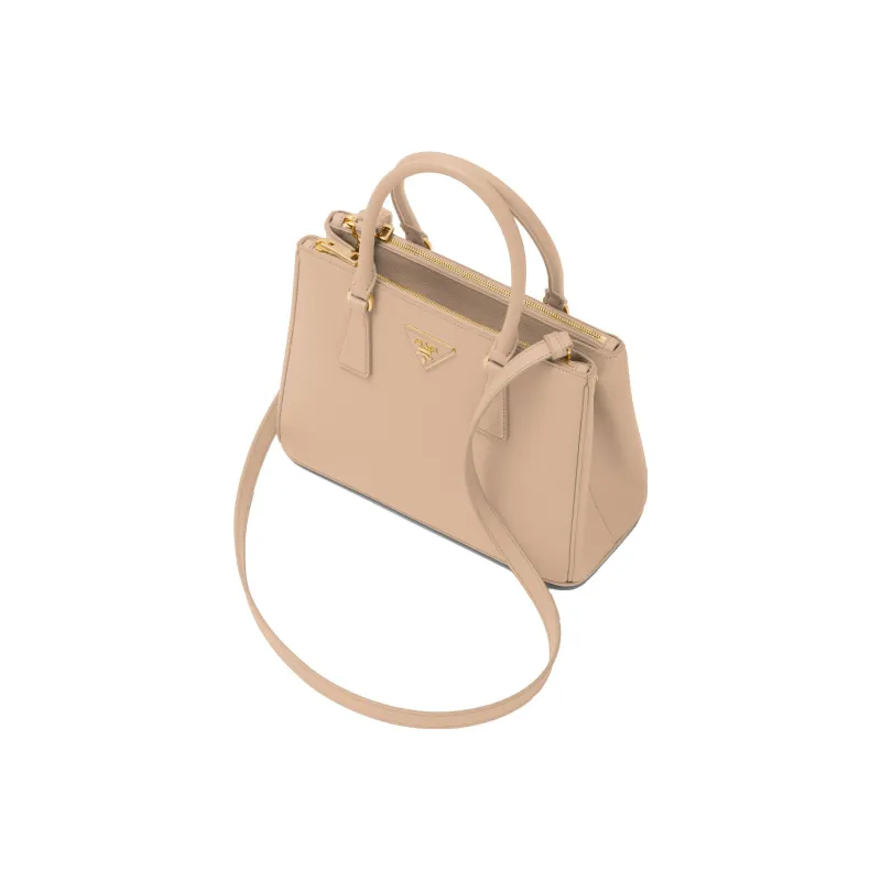 PRADA Galleria Killer Bag Leather Shoulder Bag Crossbody Bag Handbag Medium Size Women's Sand Yellow-2