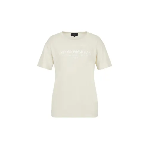 EMPORIO ARMANI T-Shirts Women's Apricot Cream