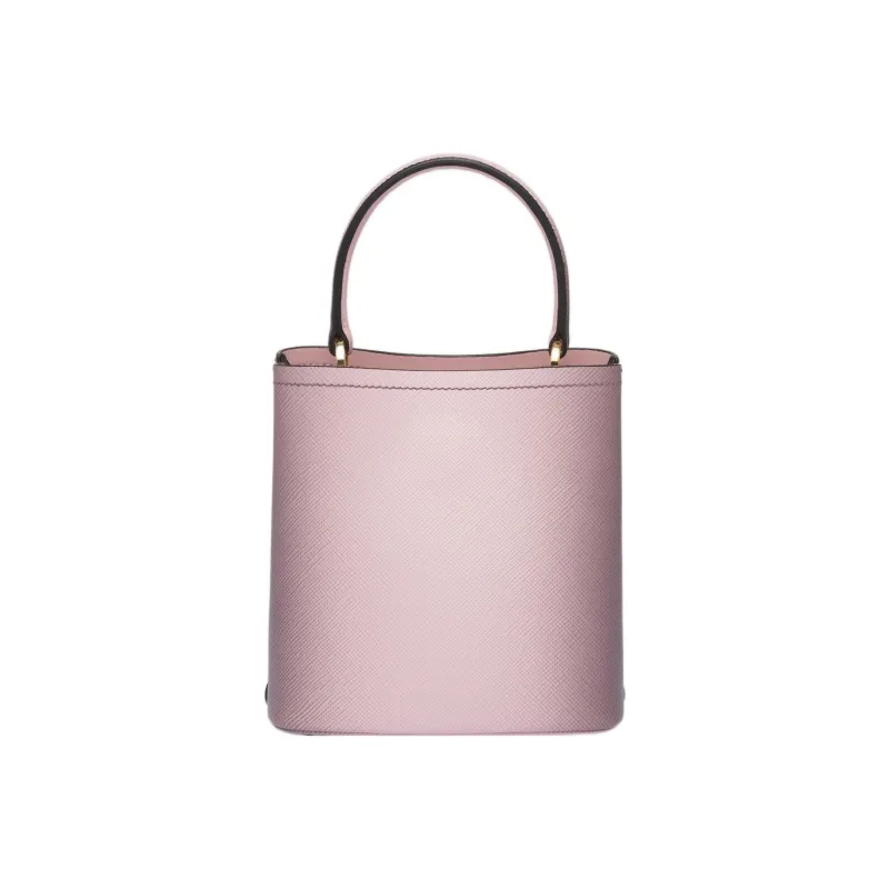 PRADA Panier Leather Shoulder Bag Crossbody Bag Handbag Small Size Women's Pink-1